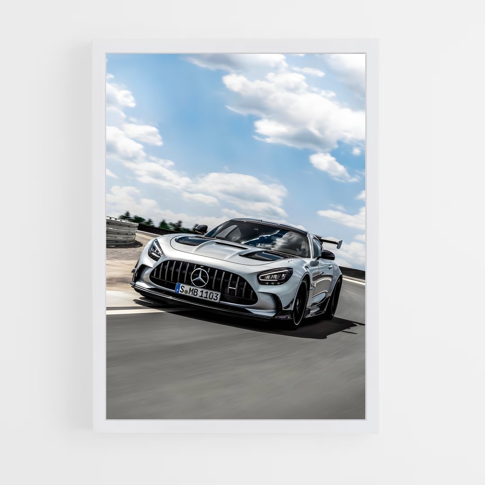 Poster Circuit de Puissance – affiche Mercedes (vue 3)